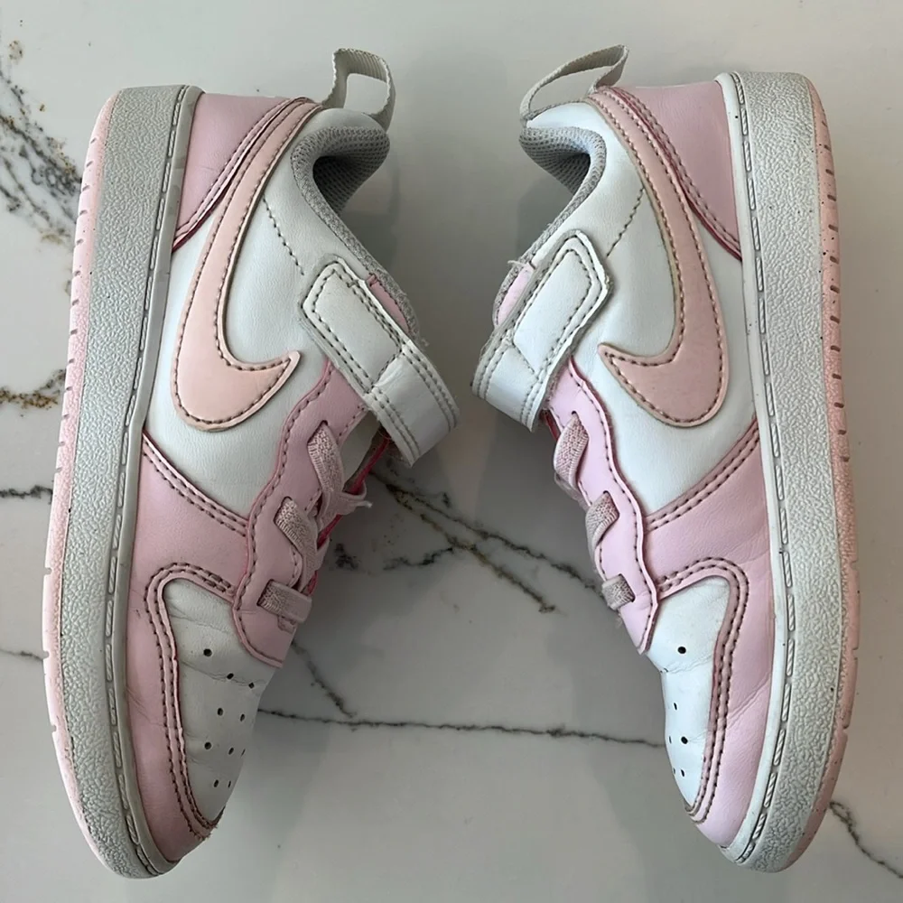 Nike Court Borough Low Recraft Pink White Toddler 10C